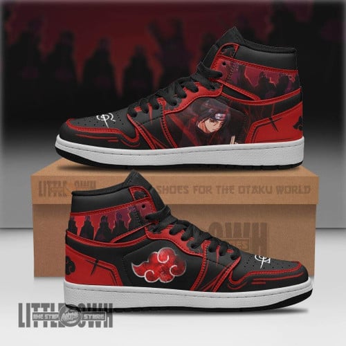 Akatsuki Shoes Custom Itachi Uchiha Anime Boot Sneakers