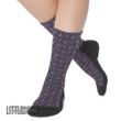 Sailor Saturn Symbol Sailor Moon Anime Custom Socks - LittleOwh - 4