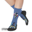 Leorio Paradinight Symbols Hunter x Hunter Anime Cosplay Custom Socks - LittleOwh - 3