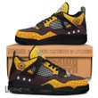 Zenitsu Agatsuma J4 Sneakers - Personalized Demon Slayer custom anime shoes