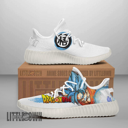 Goku Shoes Custom Super Saiyan Blue Dragon Ball Anime YZ Boost Sneakers