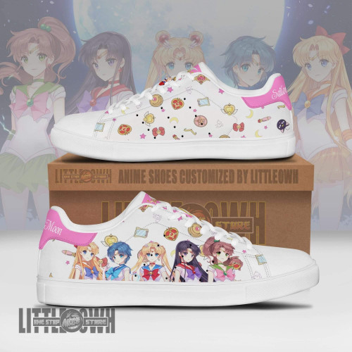 Sailor Guardians Sneakers Custom Sailor Moon Anime Shoes