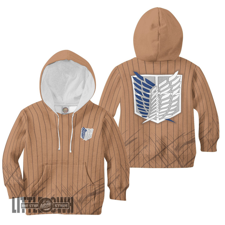 Survey Corps Hoodie Custom Attack On Titan Anime Cosplay Costume - LittleOwh - 1