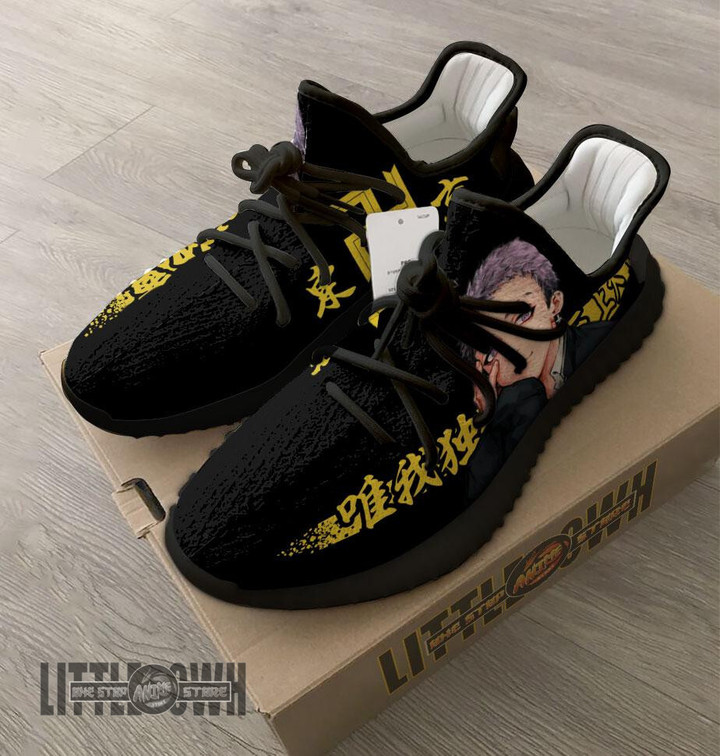 Takashi Mitsuya Shoes Custom Tokyo Revengers Anime YZ Boost Sneakers - LittleOwh - 4