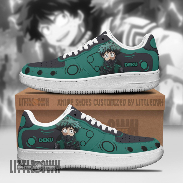 Deku AF Shoes Custom Anime My Hero Academia Musketeer Sneakers - LittleOwh - 1