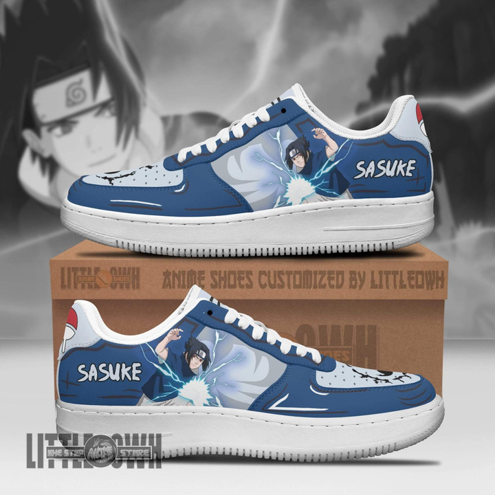 Sasuke Shoes Custom Anime Shoes Chidori Nrt - LittleOwh - 1