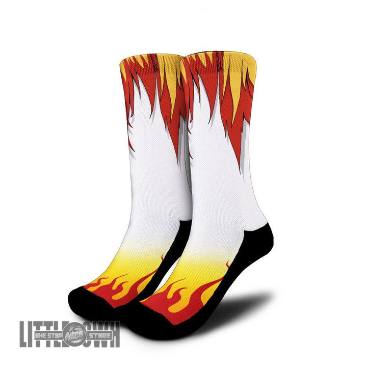 Rengoku Cape KNY Anime Cosplay Custom Socks - LittleOwh - 1