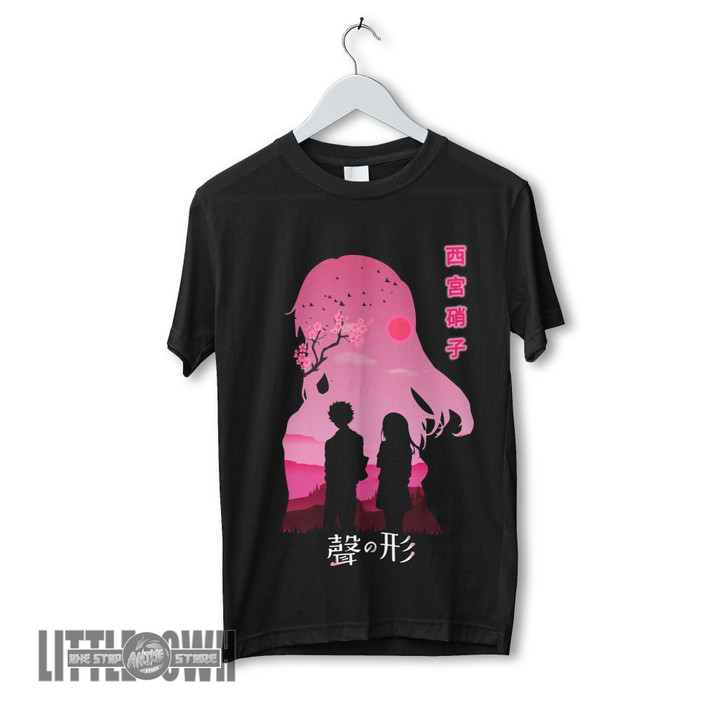 A Silent Voice Anime T-shirt Custom Nishimiya Shouko Characters