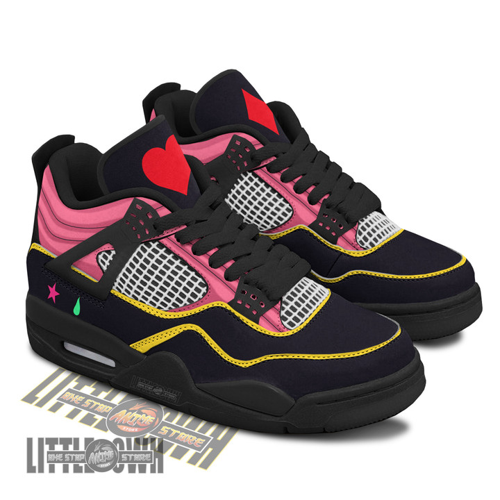 Hisoka Black J4 Sneakers - Personalized Hunter x Hunter custom anime shoes